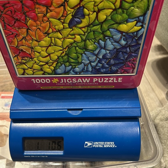 ⚫️2/$12⚫️ Eurographics Puzzle in Tin: Butterfly Rainbow, 1000 Piece Puzzle - Picture 5 of 5